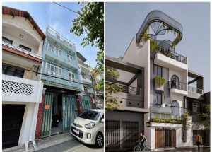 Before after cải tạo nhà phố cũ 4 tầng