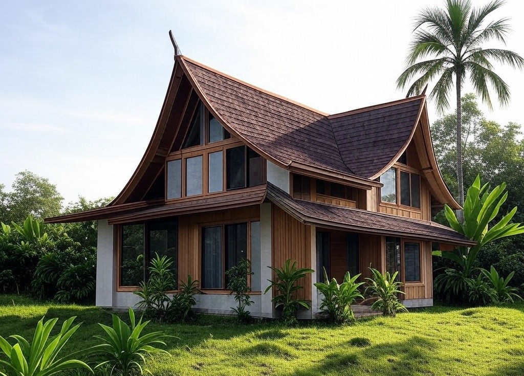 Nhà lắp ghép panel cấp 4 mái thái