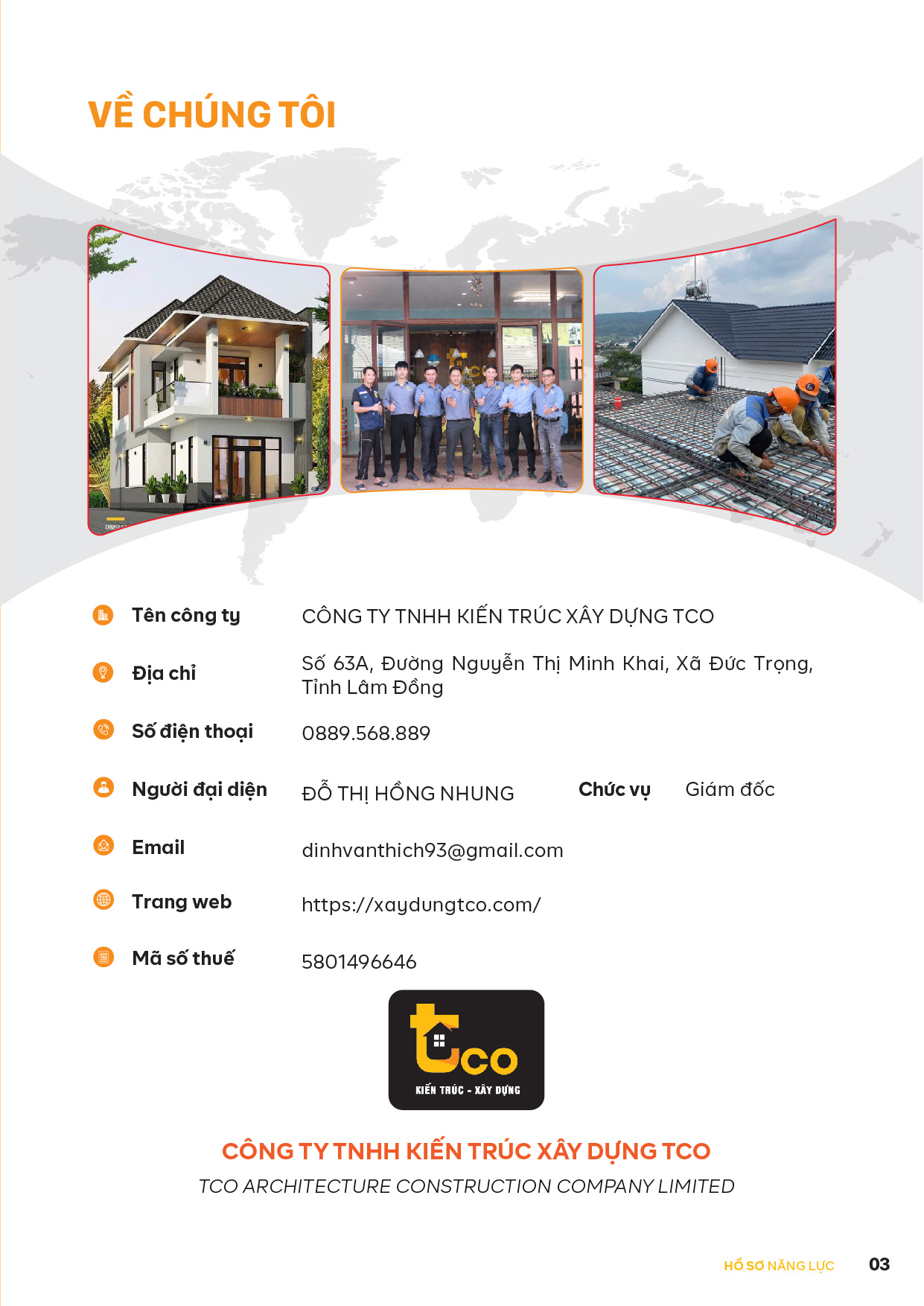 HỒ SƠ NĂNG LỰC CÔNG TY XÂY DỰNG TCO – ĐƠN VỊ XÂY NHÀ TRỌN GÓI UY TÍN TẠI LÂM ĐỒNG