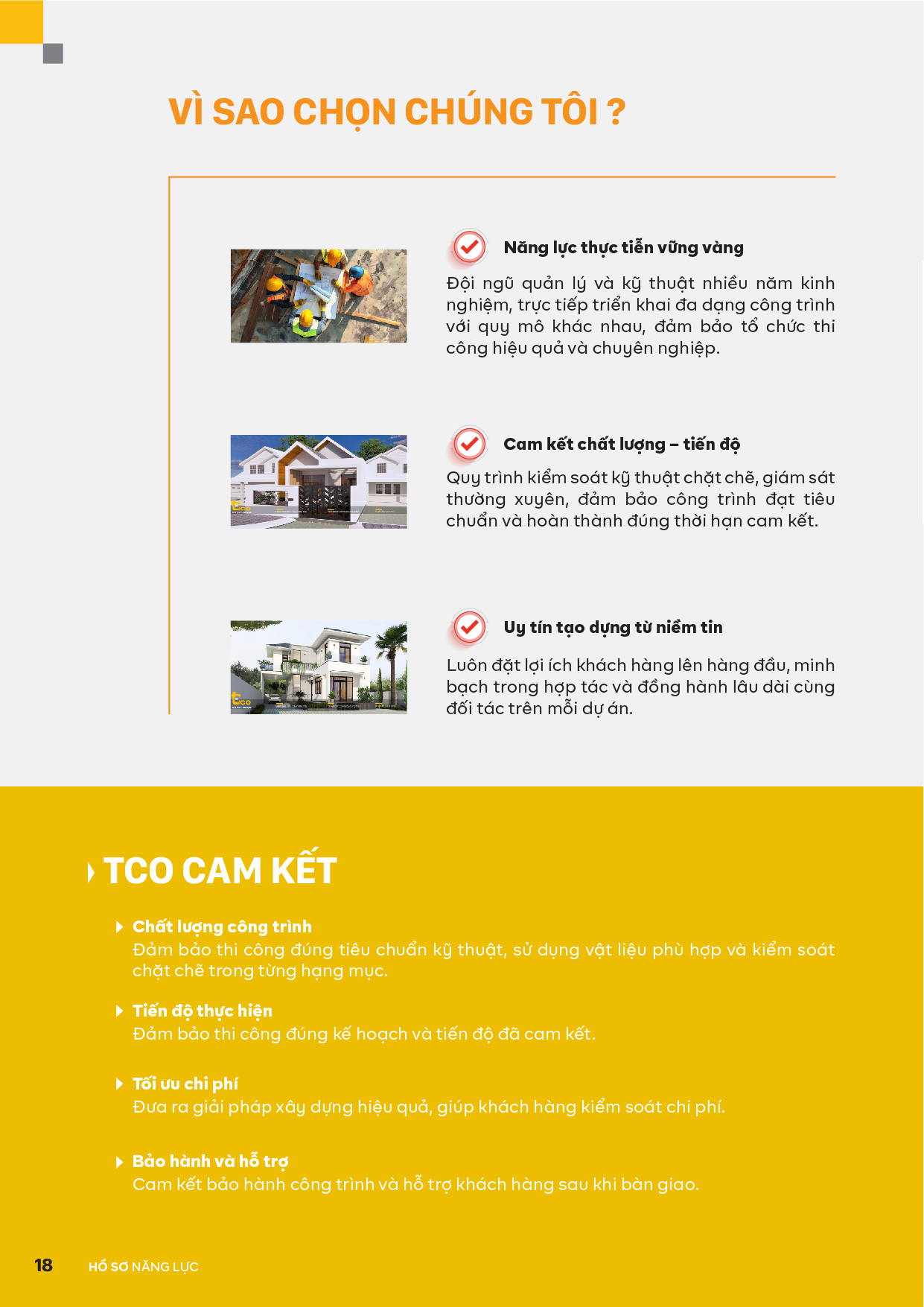 cam kết tiến độ