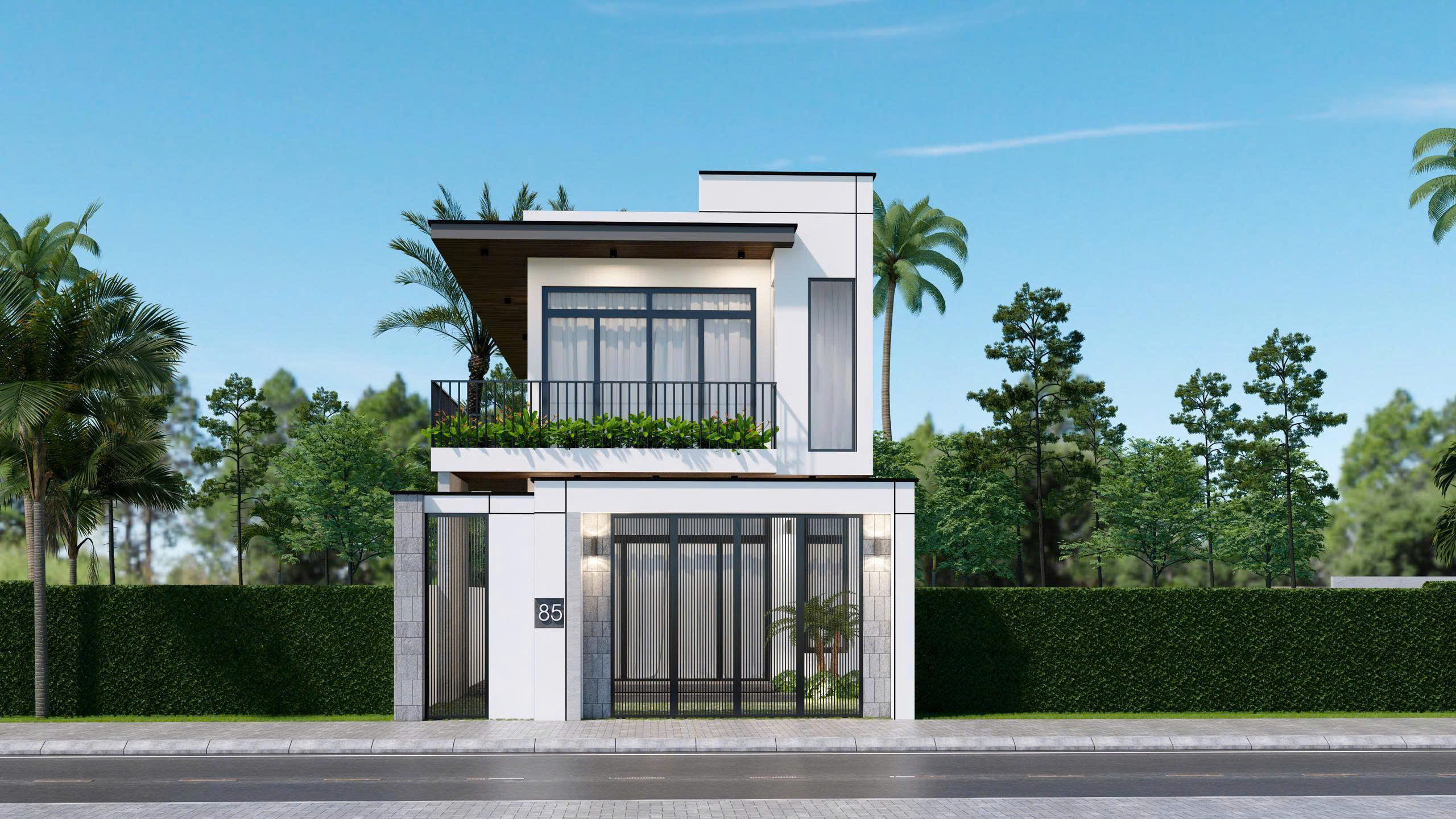 Công trình nhà phố hiện đại(cô thảo cư xá)